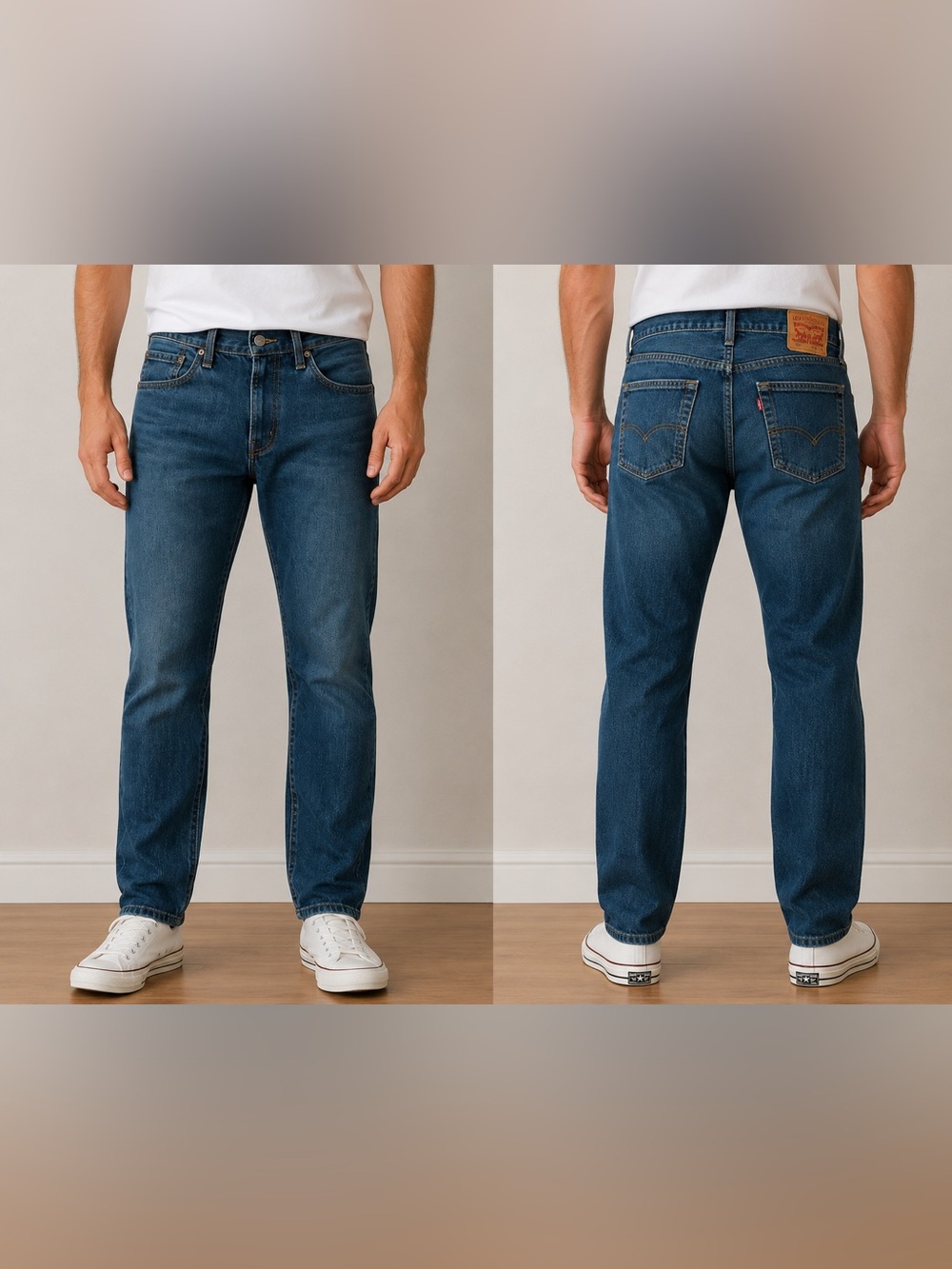 Levi’s 502 Men’s Jeans 32x32 Blue Straight Tapered Denim Casual Pants - Picture 2 of 10